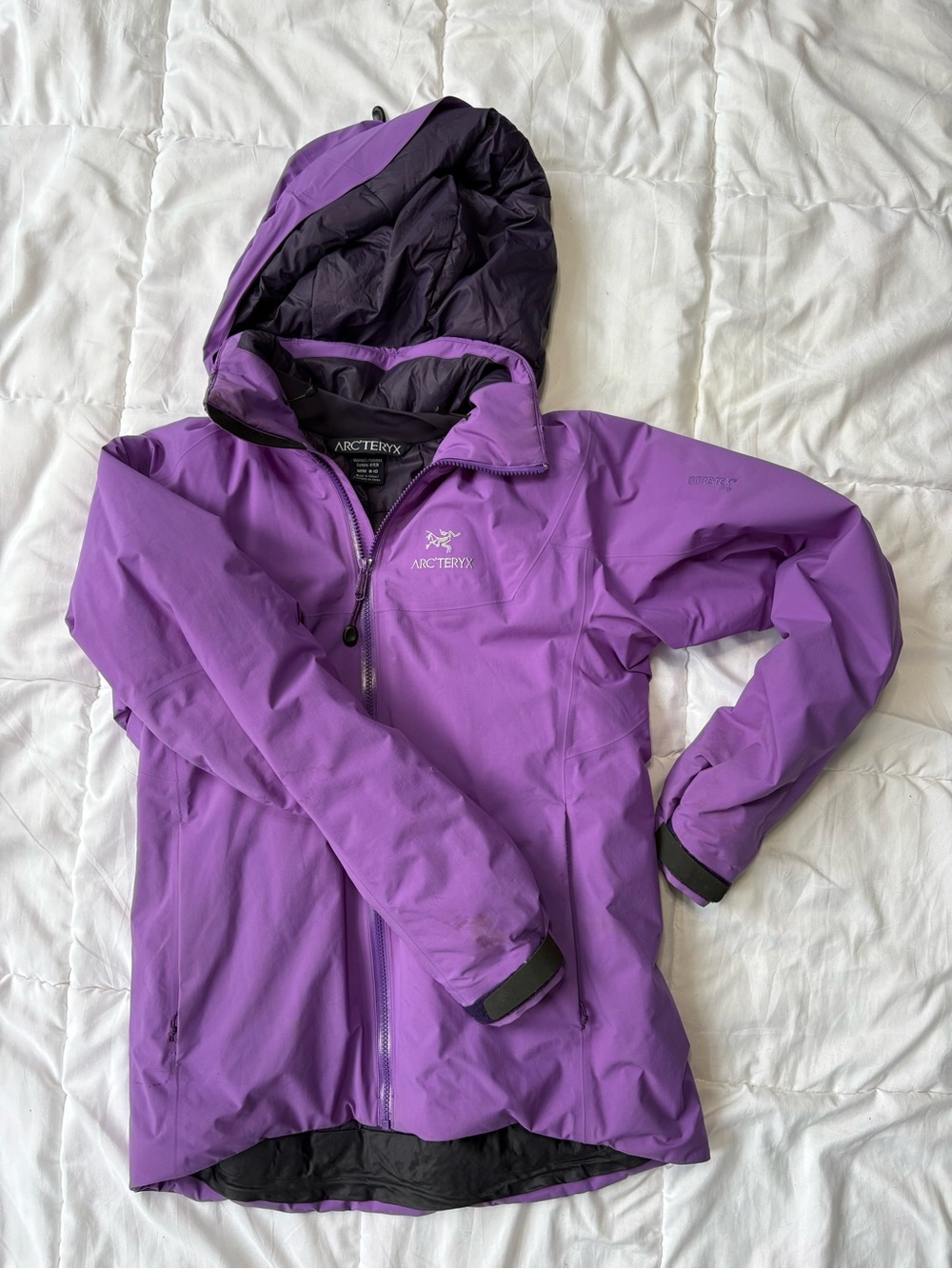 Arc'teryx Women's Purple Hooded Ski Jacket